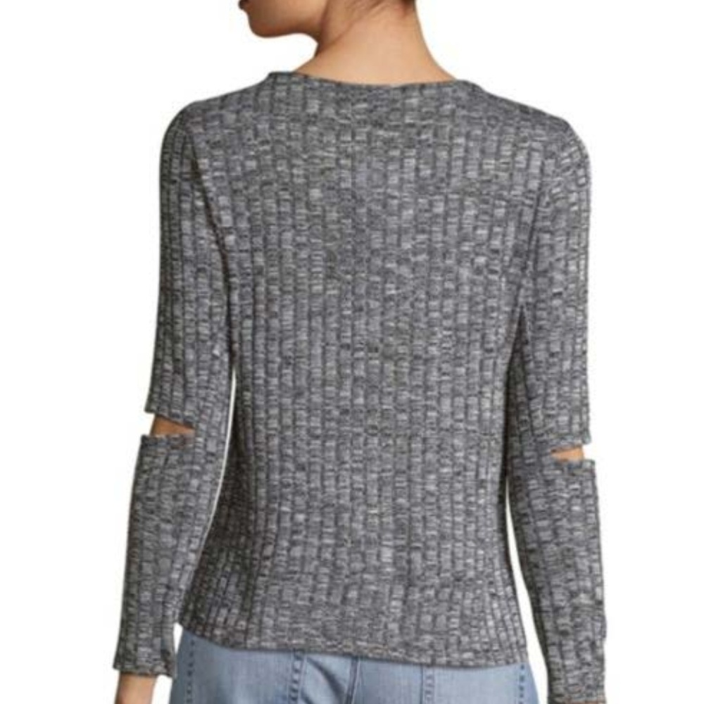 S&D Ribbed Cutout Sweater - Picture 2 of 2